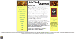 Desktop Screenshot of darkmaterials.com