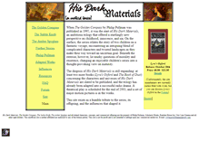 Tablet Screenshot of darkmaterials.com
